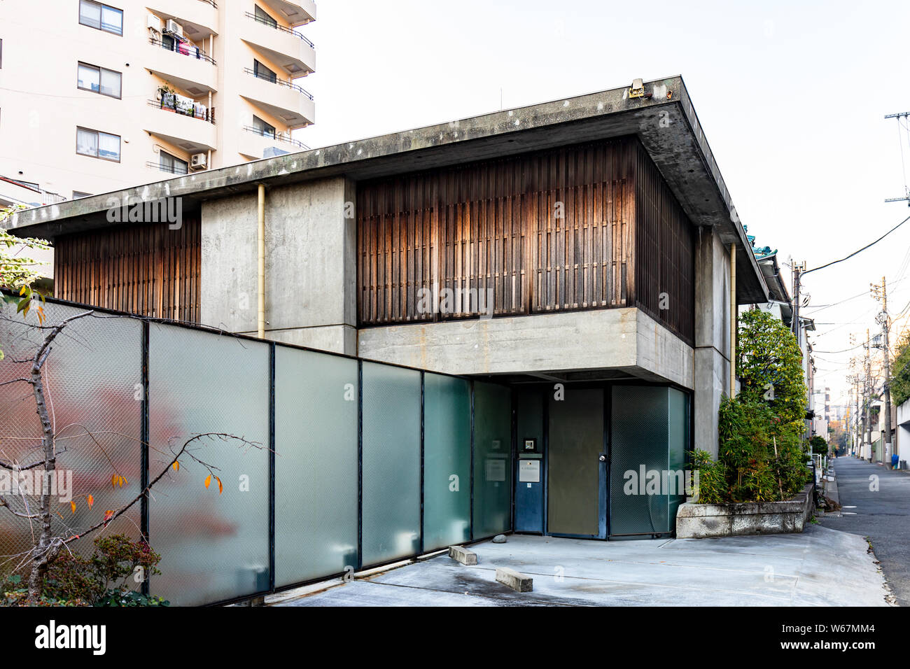 Sky House progettata da Kiyonori Kikutake, 1958; Tokyo, Giappone Foto Stock