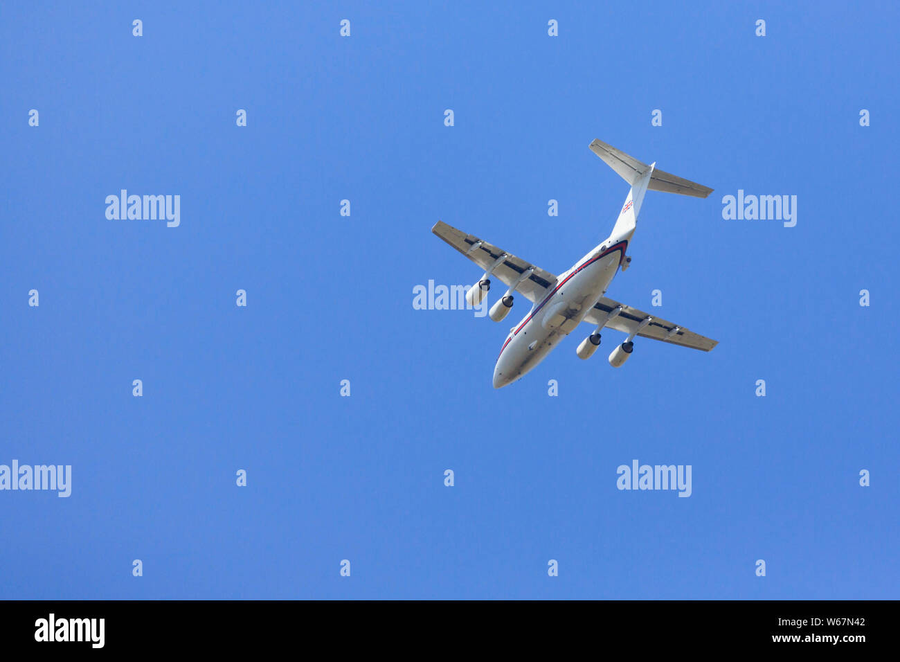 British Aerospace 146-100 più aerei della Royal Air Force RAF n. 32(il Royal) Squadron. Foto Stock
