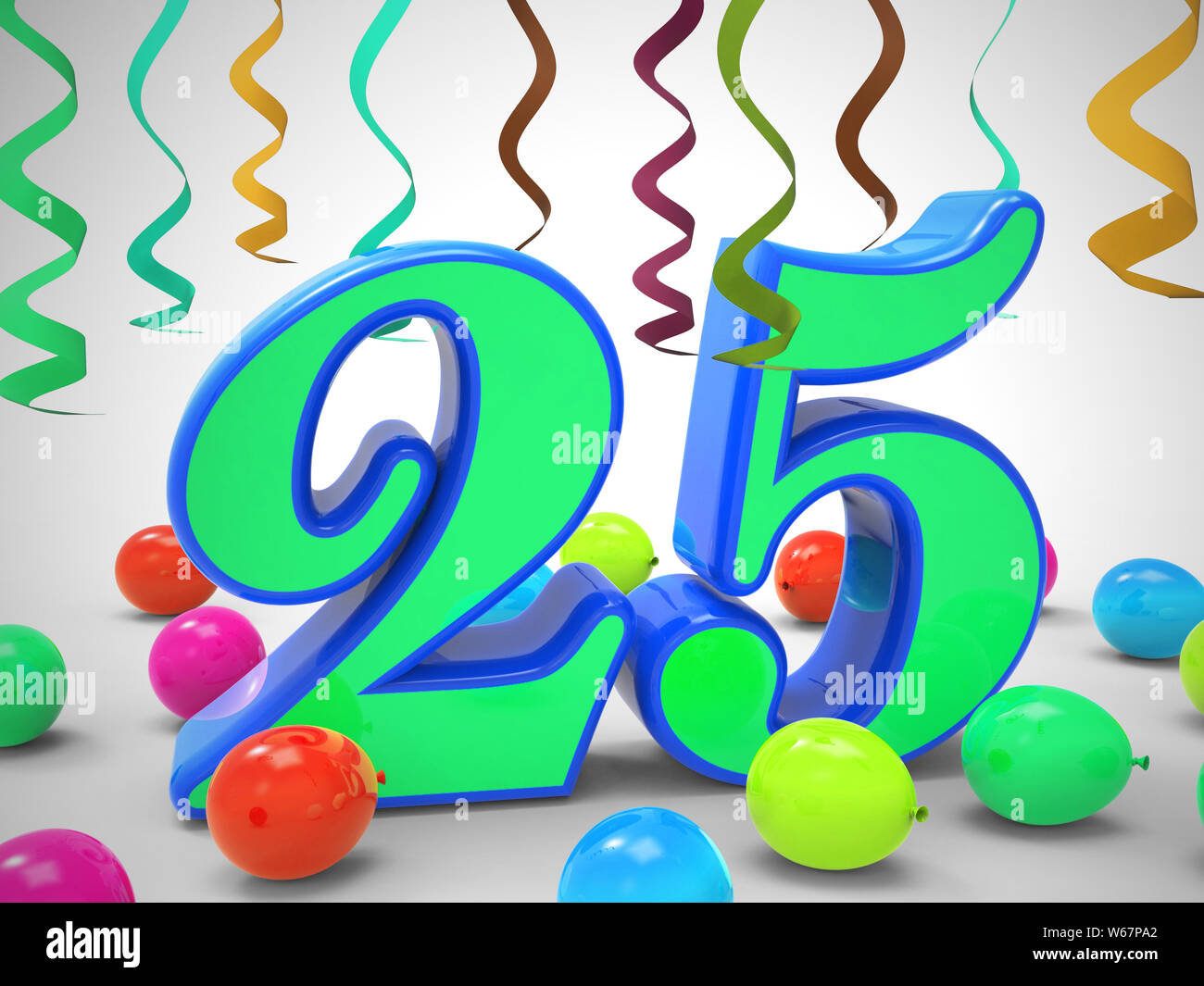 2 Palloncini Numero 25 Verde Con Ghirlanda E Banner - Decorazione Compleanno 25 Anni - Palloncini In Alluminio 100 Cm, Striscione E Nastro Per Feste