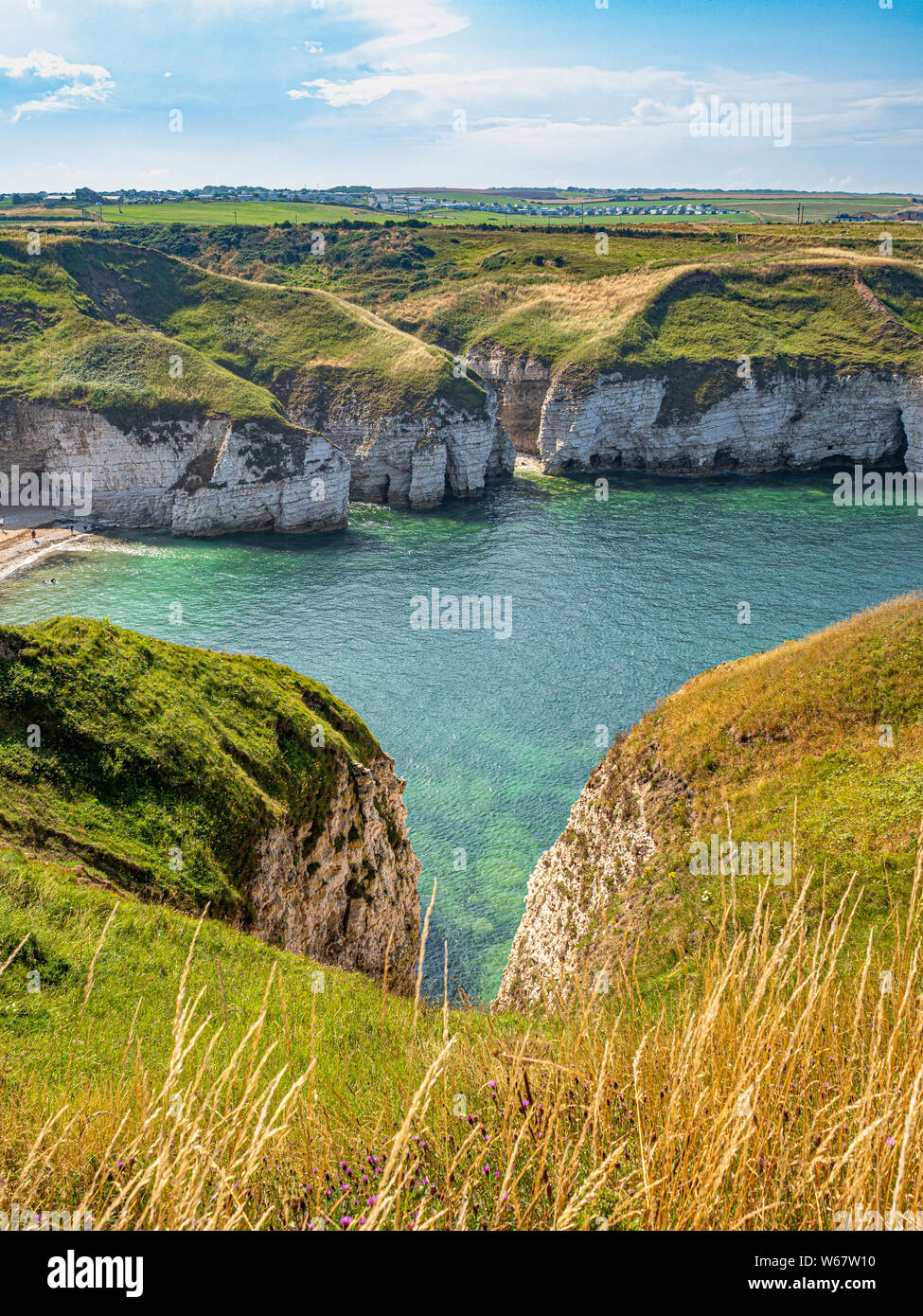 North Landing Bay, Yorkshire, Regno Unito. Foto Stock