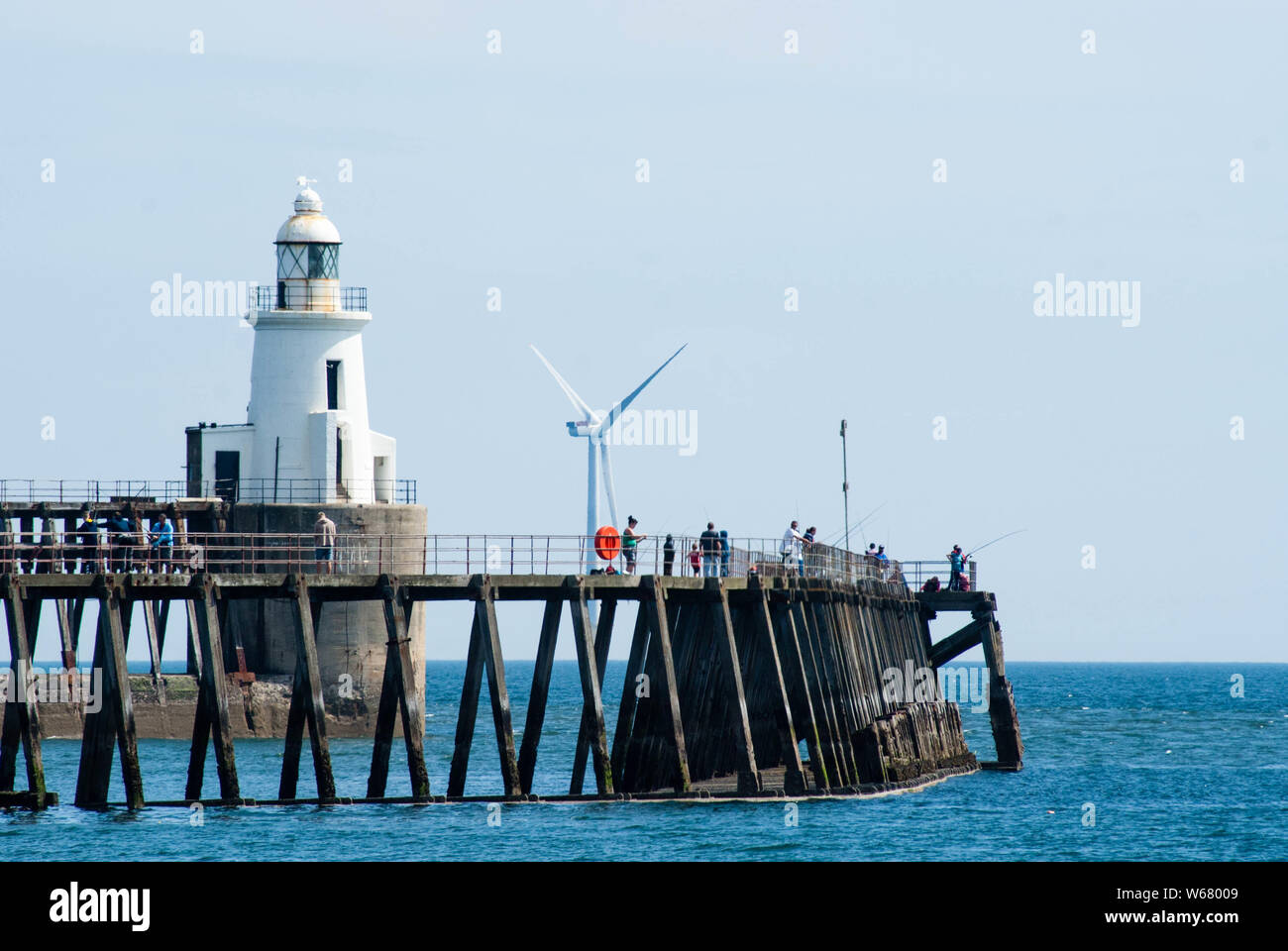Blyth pier, Northumberland Foto Stock