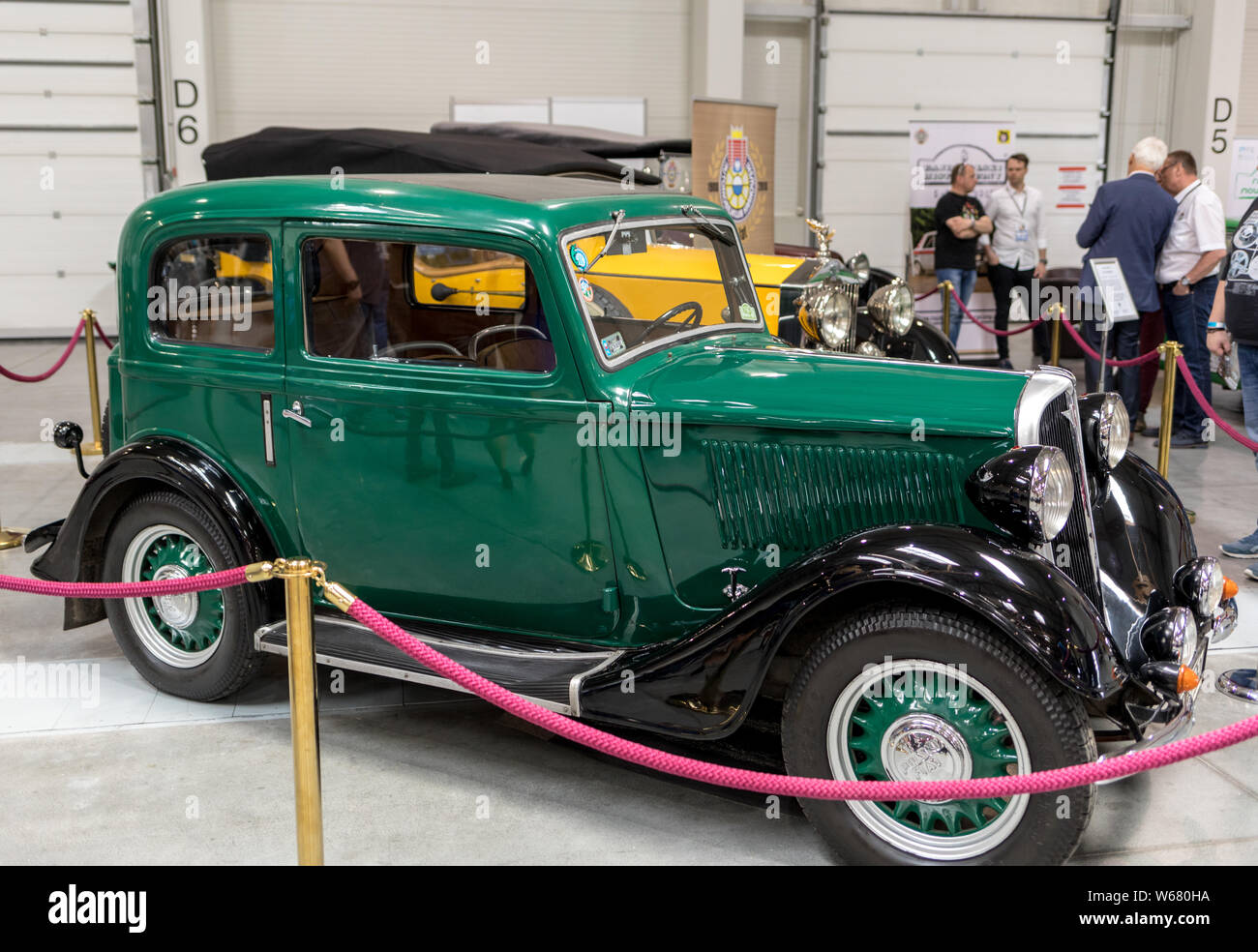 A Cracovia, Polonia - 18 Maggio 2019: Fiat 508 III Junak a Moto Show di Cracovia. Prodotte in 1935 anno Foto Stock