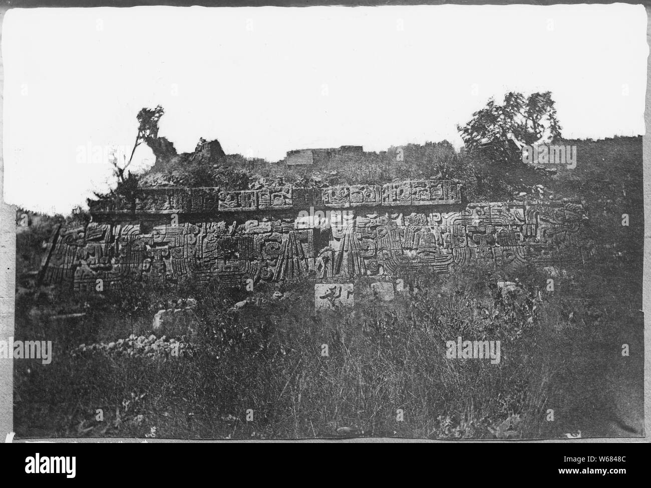 Rovine in Messico o America centrale; Note Generali: Immagini n. 53 e 53A sono su una piastra. Foto Stock