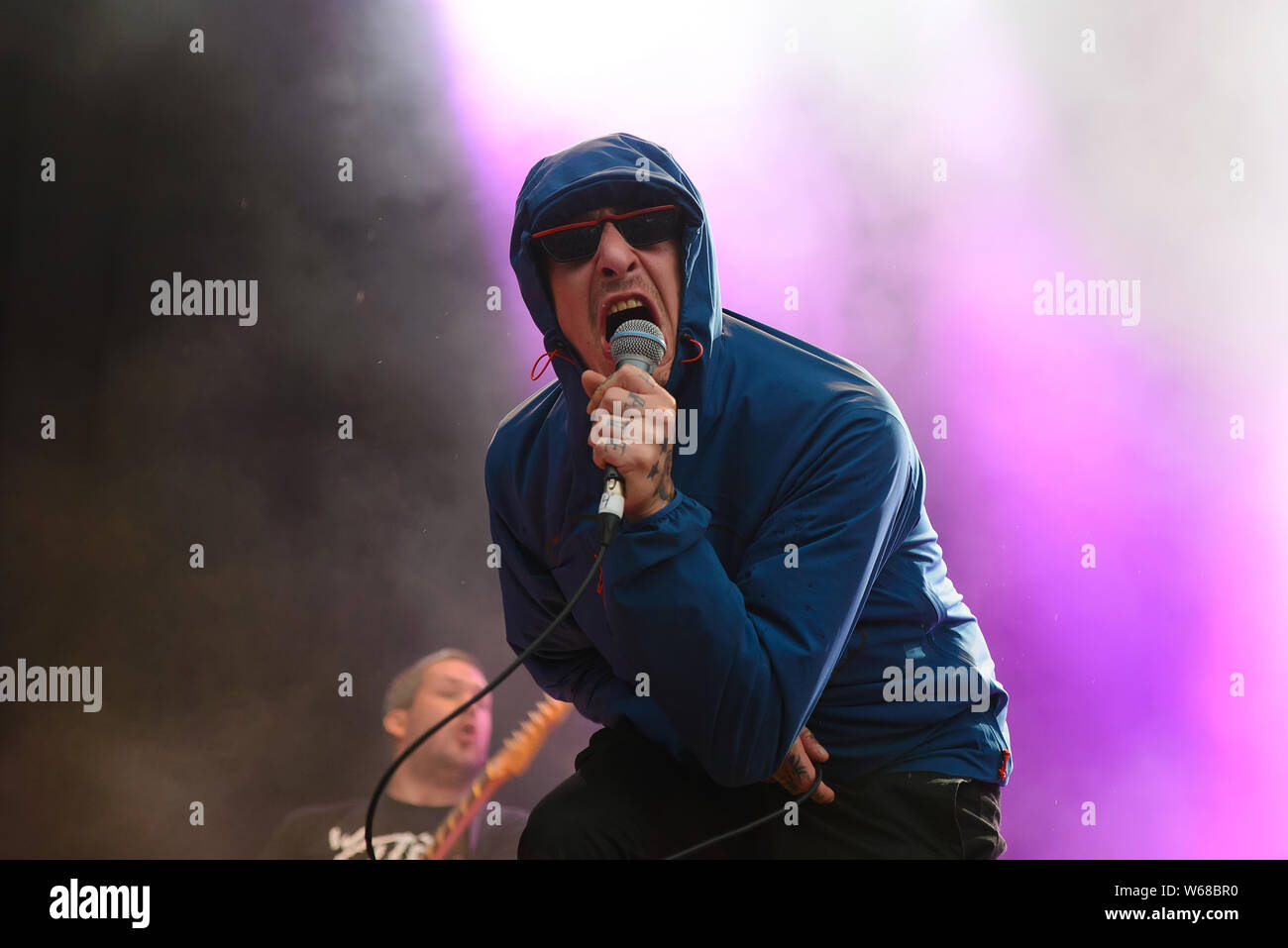 BILBAO, Spagna - Lug 13: Viagra ragazzi (BAND) eseguire in concerto al BBK Live 2019 Music Festival il 13 luglio 2019 a Bilbao, Spagna. Foto Stock