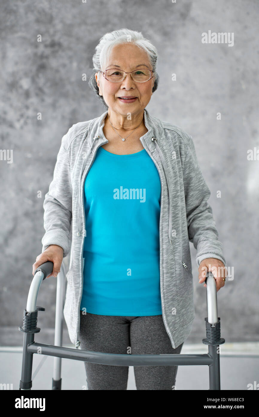 Ritratto di un felice donna senior. Foto Stock