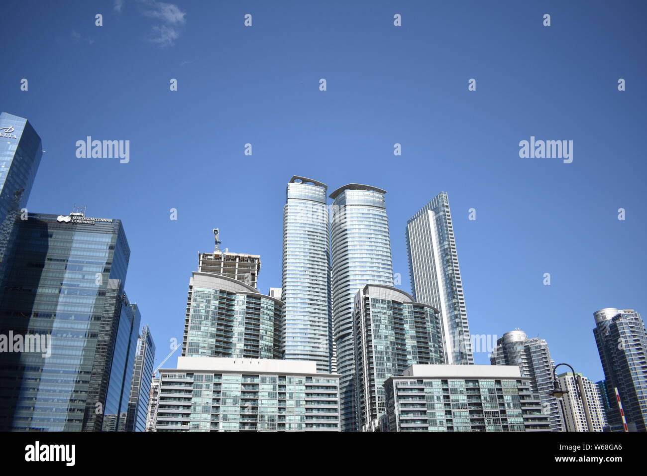 Imponenti grattacieli di Toronto Foto Stock