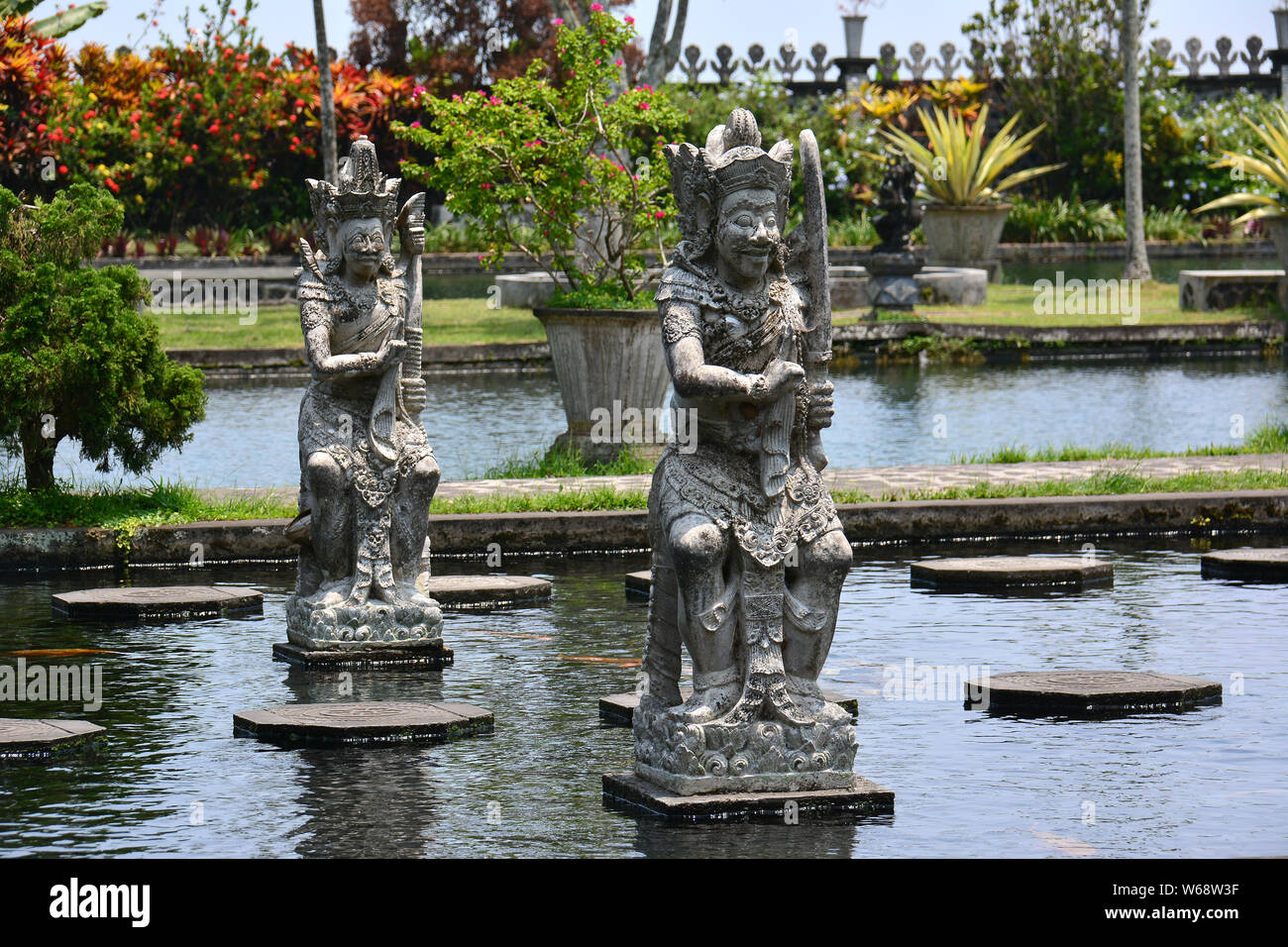 Tirta Gangga è un ex palazzo reale di Bali Orientale, Indonesia, Asia Foto Stock
