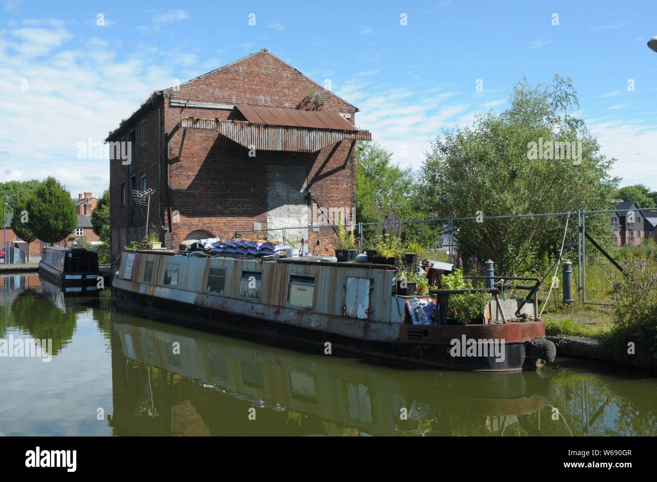 Il Llangollen Canal a Ellesmere. Foto Stock