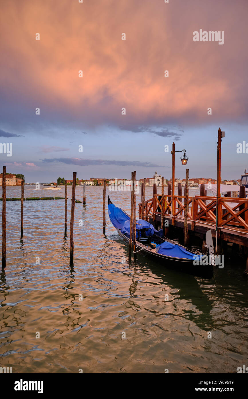Gondola a Venezia Foto Stock