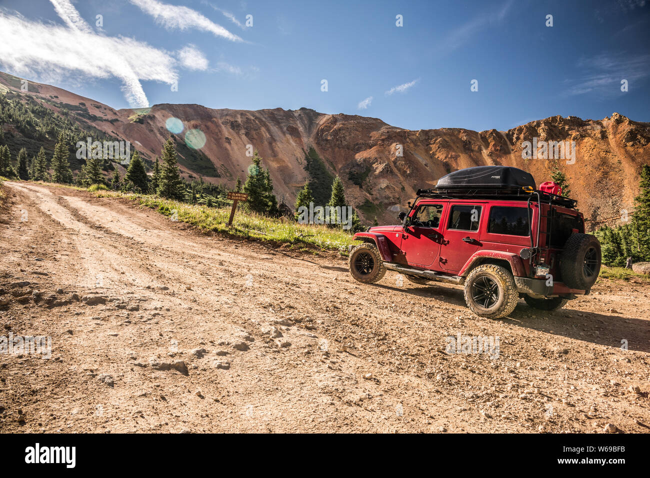 Esplorare Loop alpino in Colorado Ouray... Foto Stock