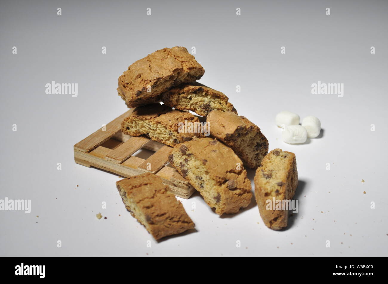 Cookie e marshmallows Foto Stock