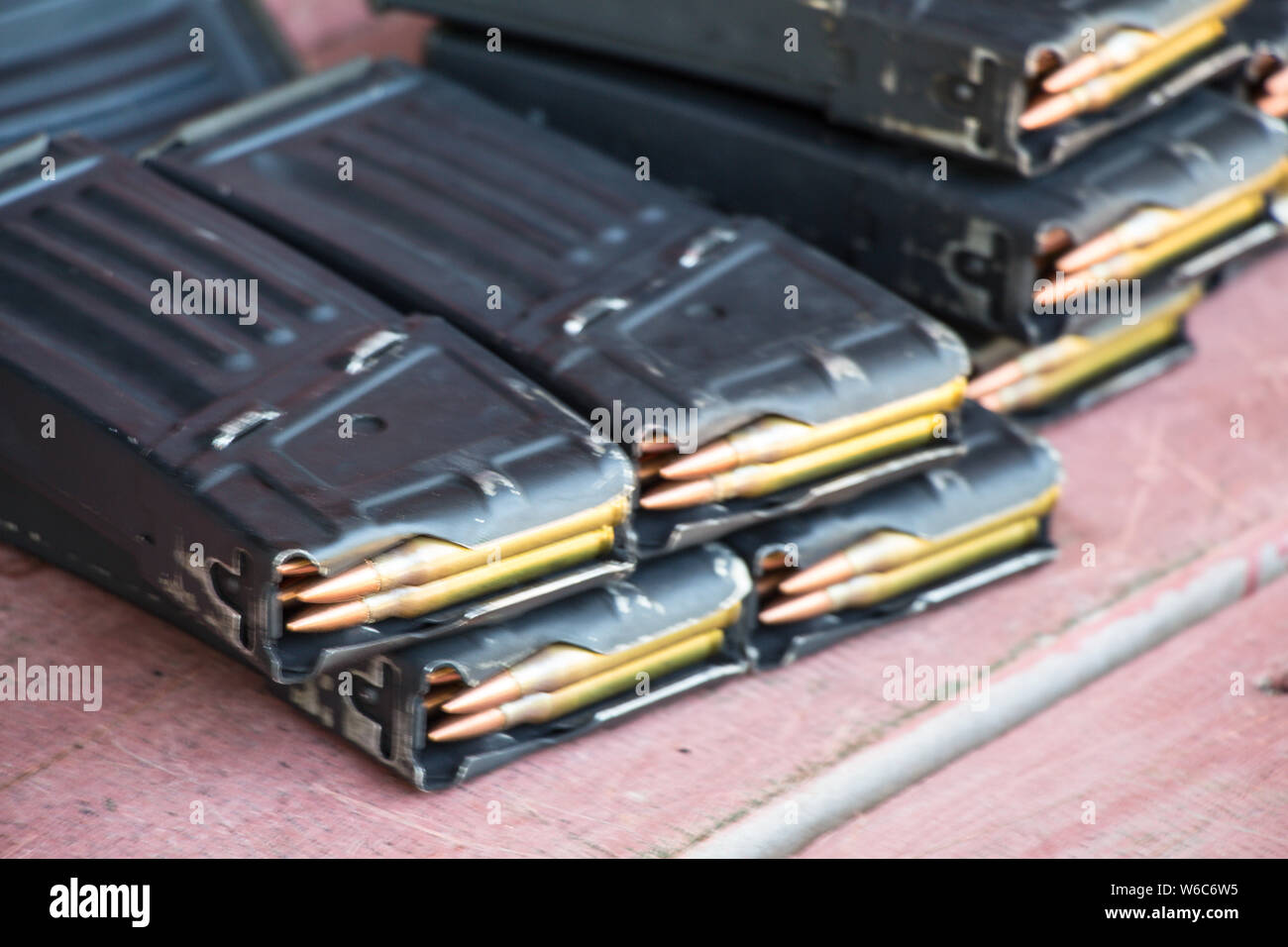 Magazine ak47 Foto Stock