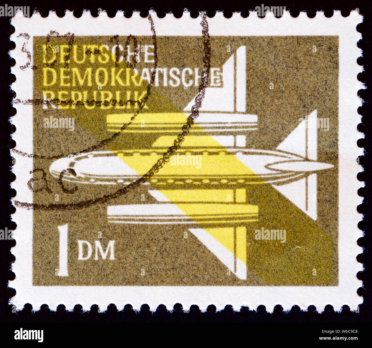 La Germania est francobollo - Posta aerea Foto Stock