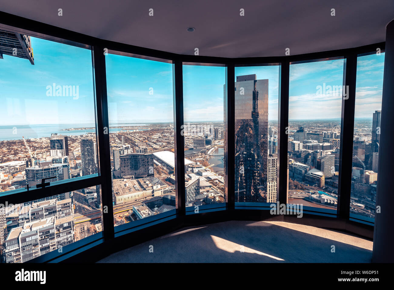 Melbourne, Australia - Southbank città vista dall Australia 108 appartamento Foto Stock