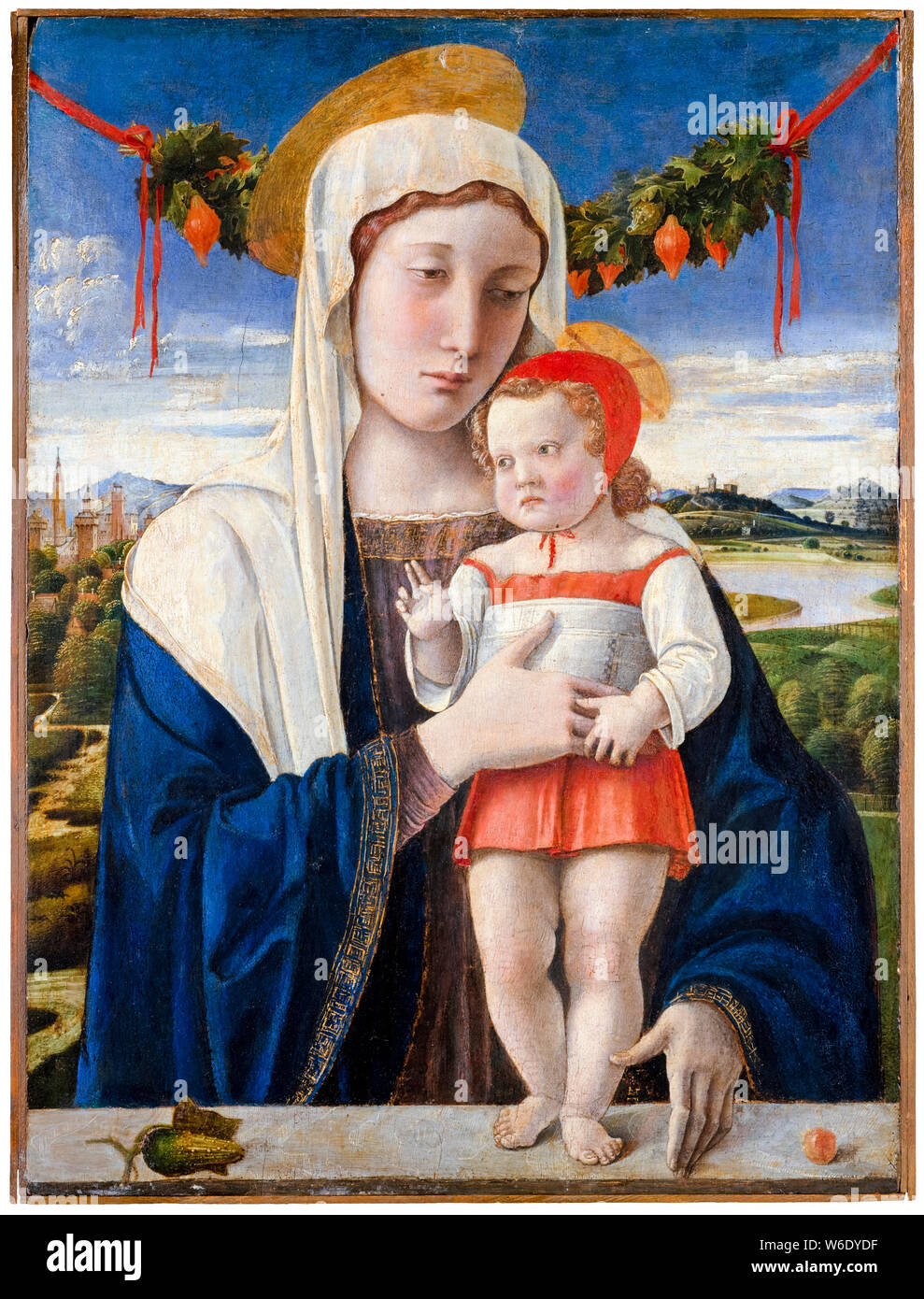 Giovanni Bellini, la Madonna e il Bambino, pittura, circa 1470 Foto Stock