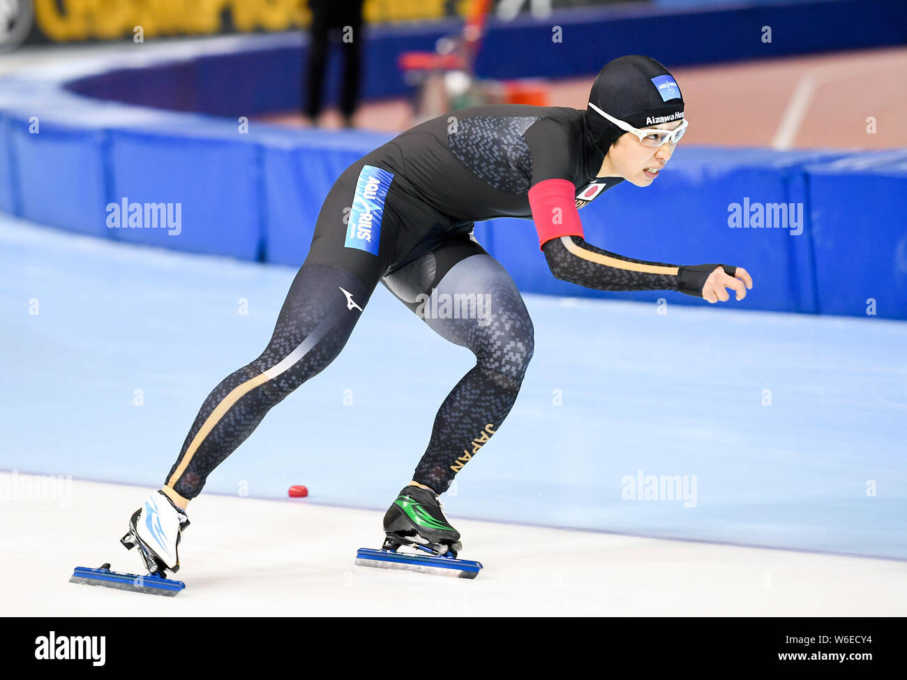 Nao Kodaira del Giappone compete in campo femminile 500m partita finale durante il 2018 ISU WORLD Sprint pattinaggio di velocità campionati in Changchun city, northeas Foto Stock