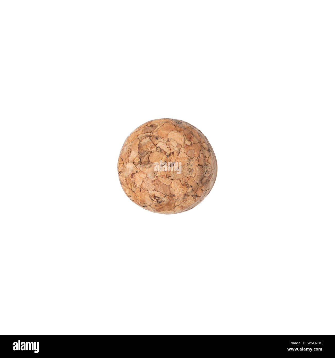 Tappo di vino o di sughero con ombra isolati su sfondo bianco Foto Stock