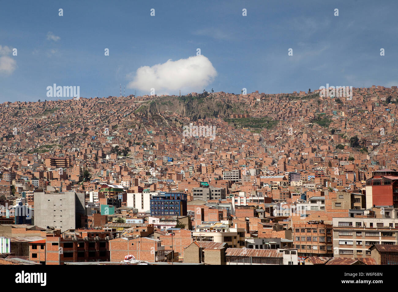 La Paz, Bolivia, vista città Foto Stock