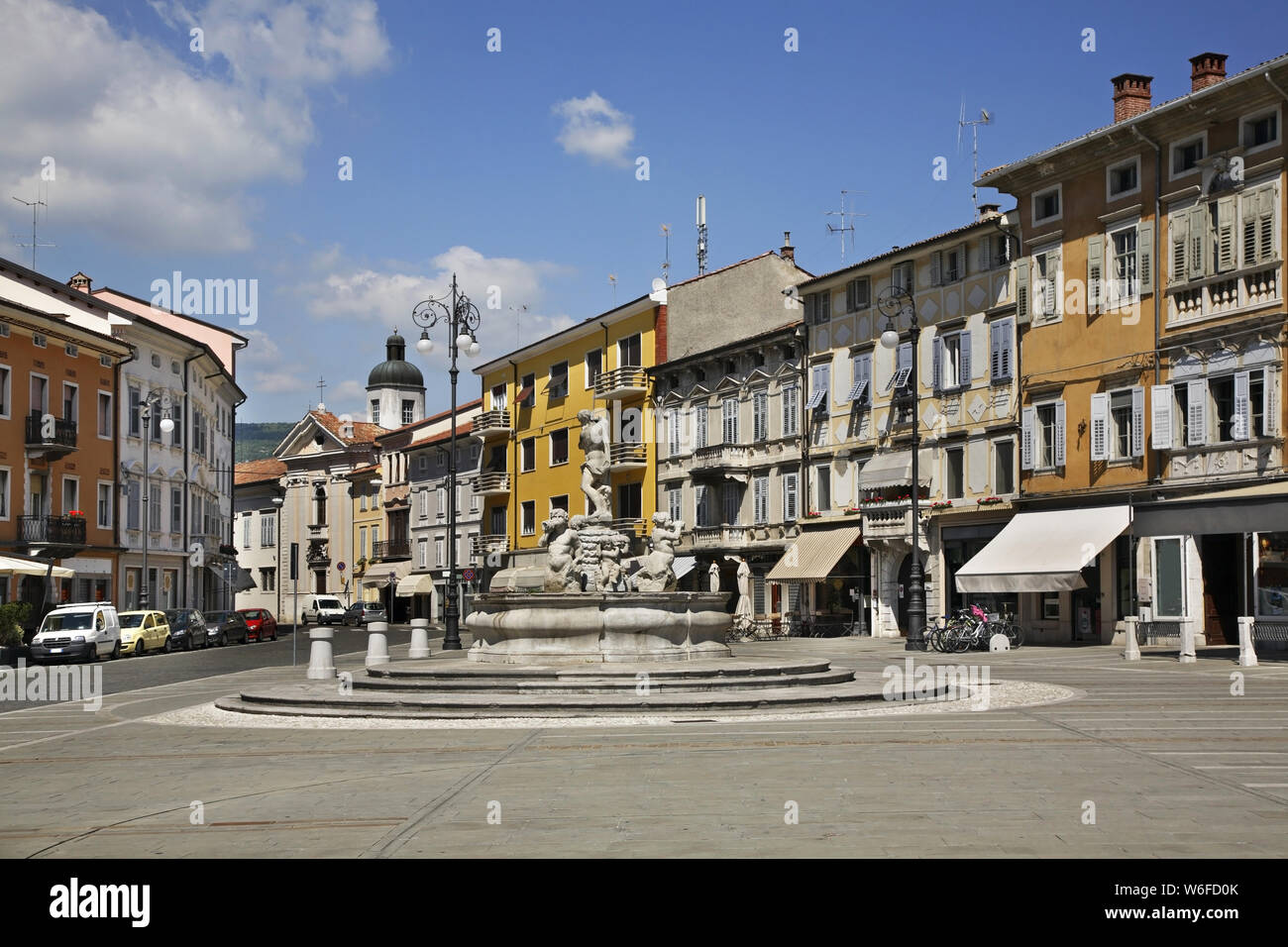 La piazza della Vittoria a Gorizia. Italia Foto Stock