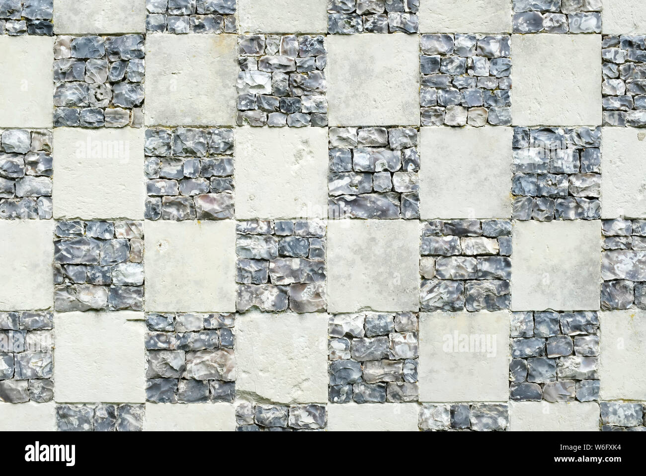 Il vecchio sfondo a scacchiera o motivo a scacchi texture Foto Stock