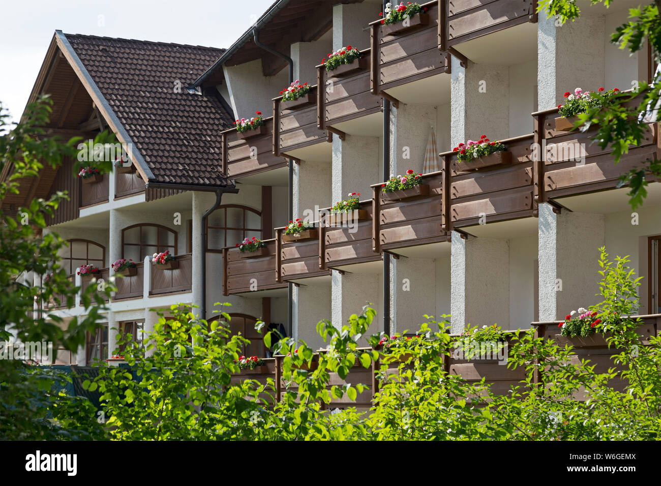 Apartment House, Bodenmais, Foresta Bavarese, Baviera, Germania Foto Stock