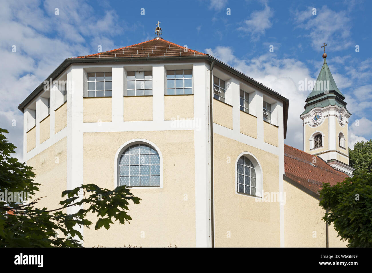 Chiesa parrocchiale dell'Assunzione di Maria, Bodenmais, Foresta Bavarese, Baviera, Germania Foto Stock