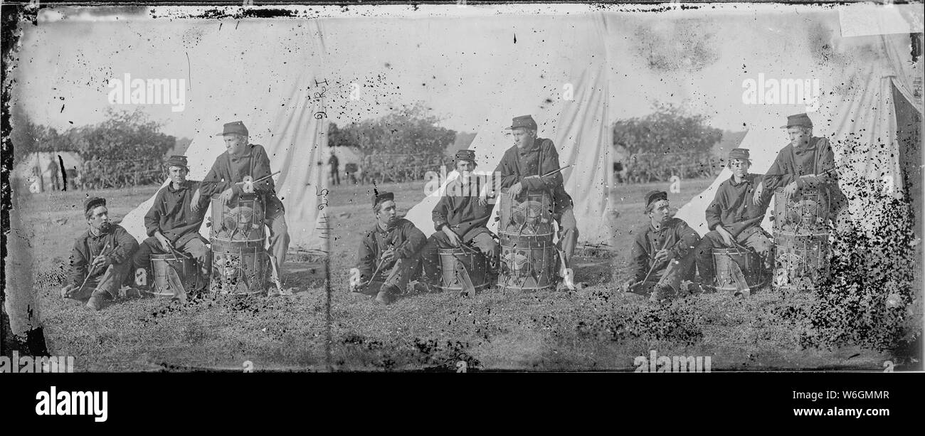 Campo di banda 2a R.I. La fanteria Foto Stock