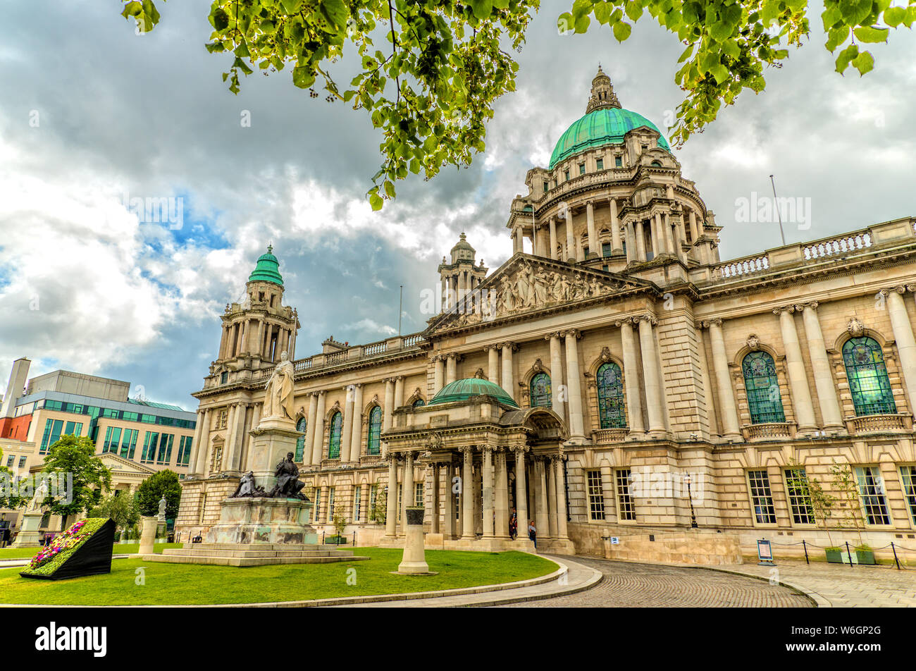 Belfast City Hall, Belfast Irlanda Del Nord Foto Stock