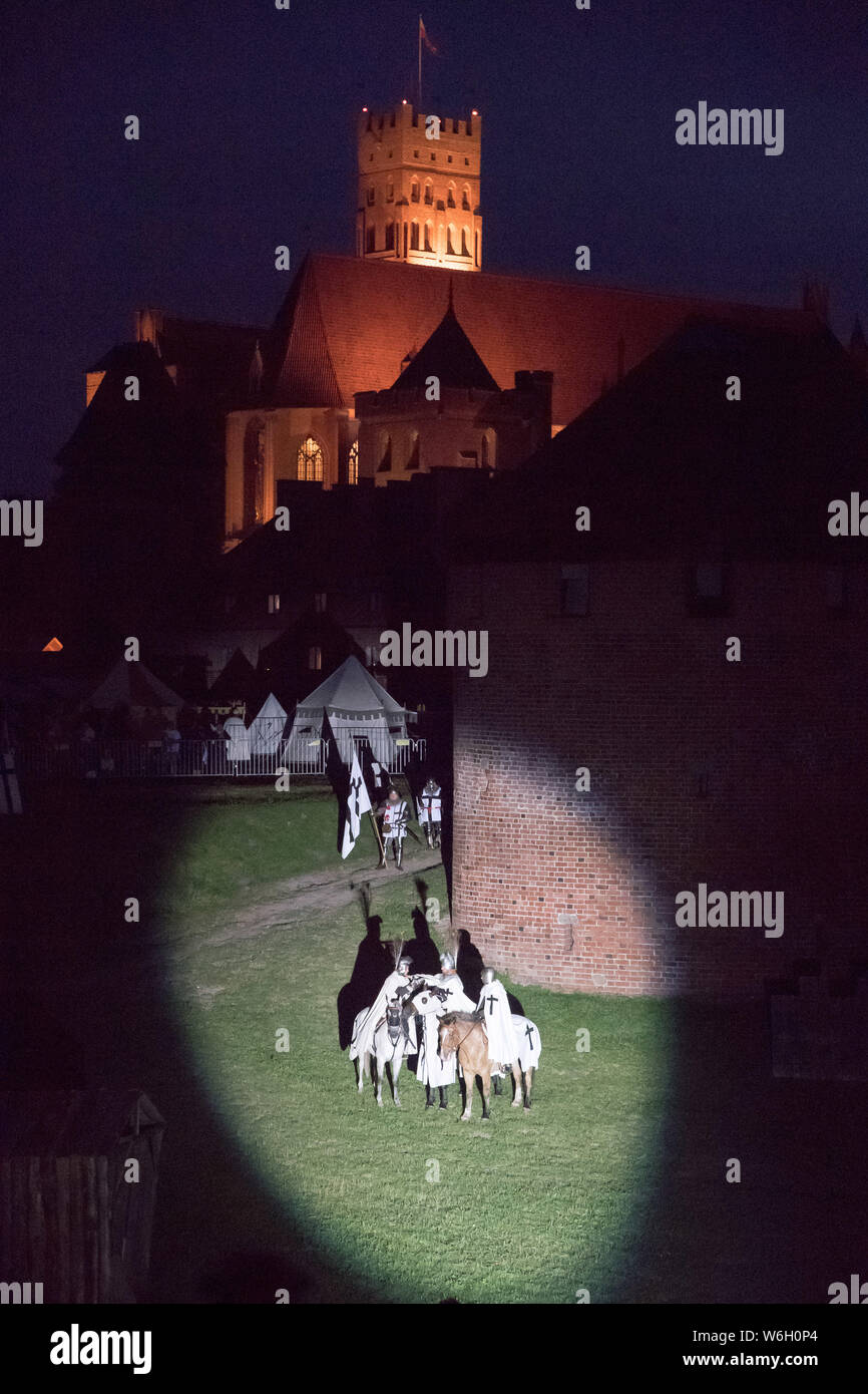 Rievocazione dell'Assedio di Malbork in Malbork, Polonia. 20 luglio 2019 © Wojciech Strozyk / Alamy Stock Photo Foto Stock