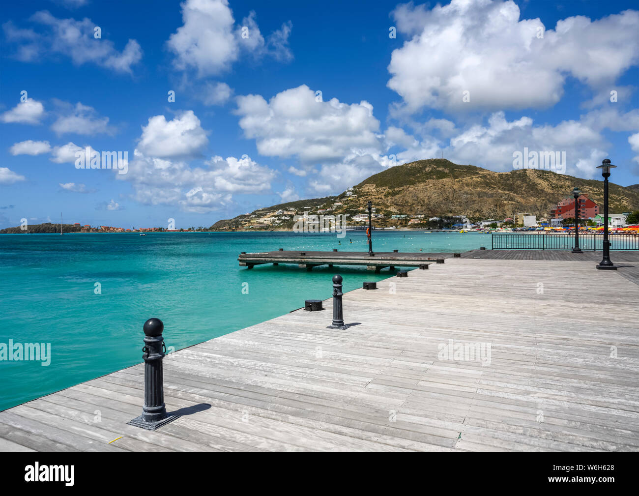 Porto sulla Great Bay; Philipsburg, St Maarten Foto Stock
