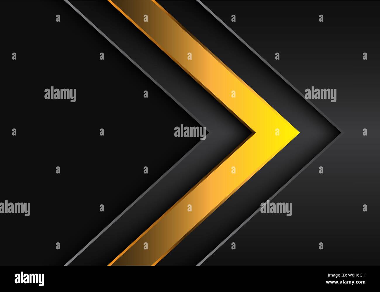 Abstract rosso giallo scuro nella direzione della freccia con il grigio blank space design moderno sfondo futuristico illustrazione vettoriale. Illustrazione Vettoriale