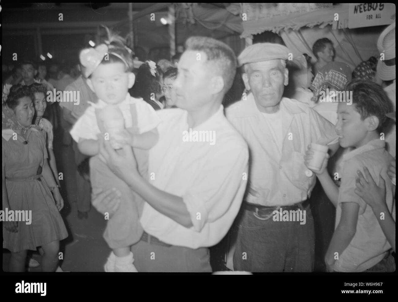 Granada Relocation Center, amache, Colorado. Il carnevale foto scattate di notte. Foto Stock