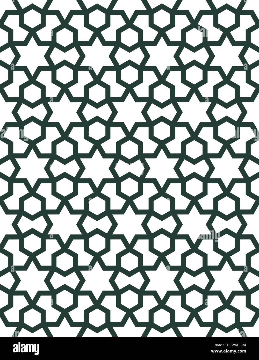 Sfondo con seamless pattern in stile islamico. Orientale ornamento geometrico. Arabo seamless pattern. Illustrazione Vettoriale