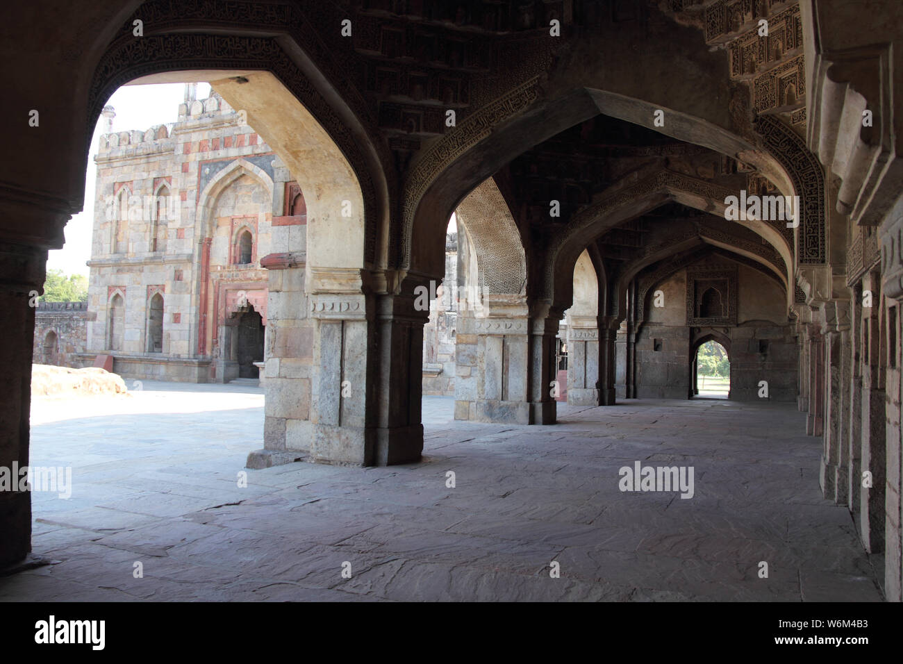 Bara Gumbad tomba, Lodi Gardens, New Delhi, India Foto Stock