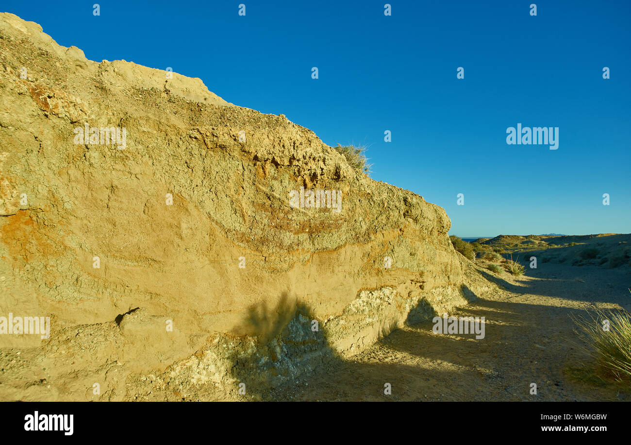 Altopiano vicino al lago Khyargas Nuur, mongola Ustyurt Plateau Foto Stock