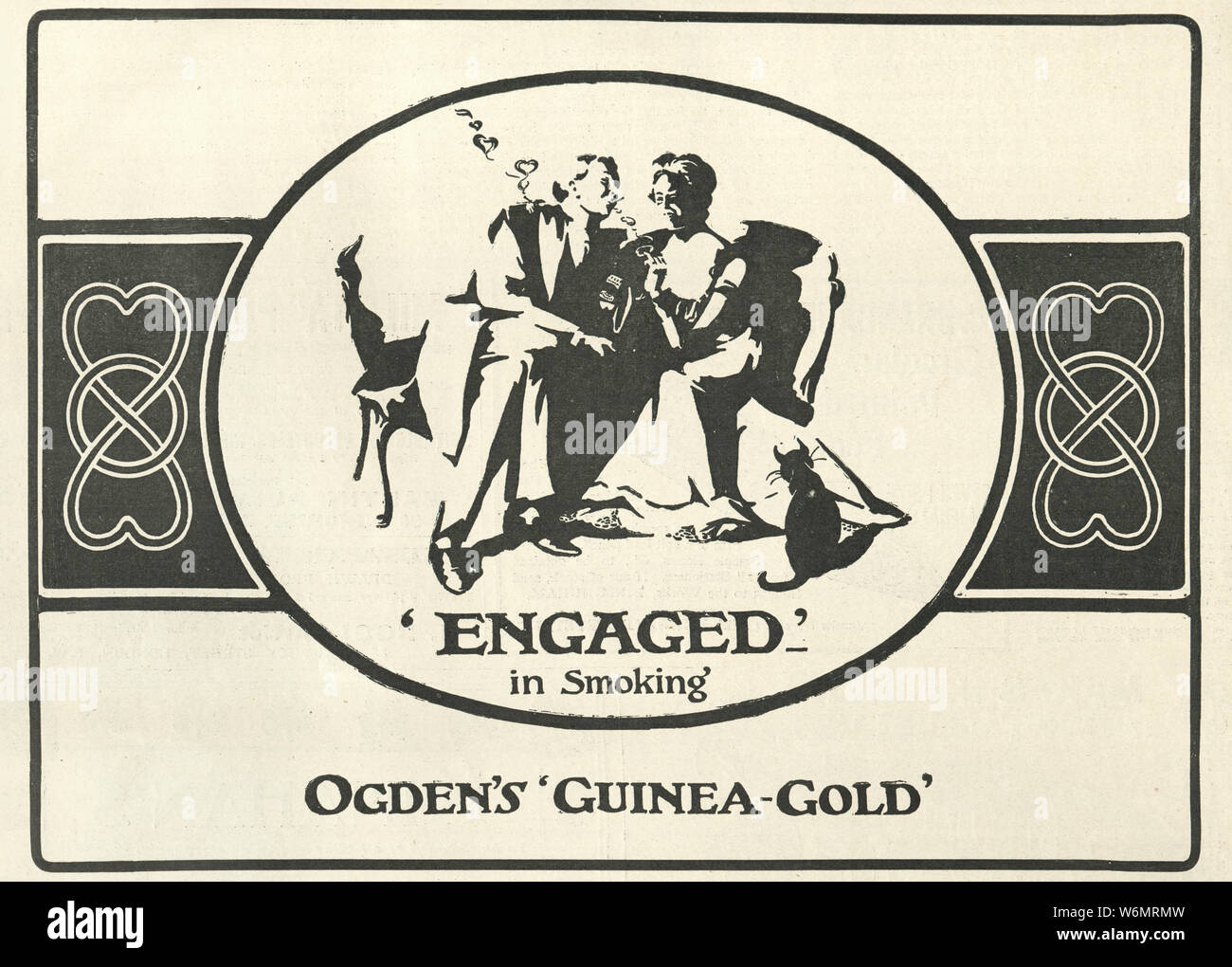 Edwardian inserzione di ogden la Guinea gold tabacco da fumo , 1902 Foto Stock