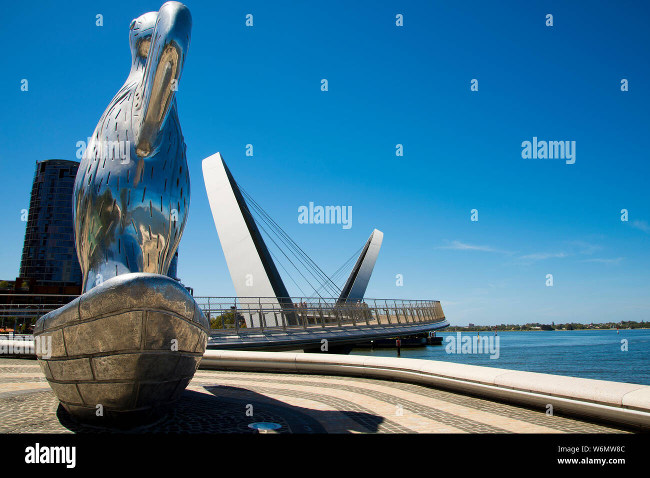 Primo contatto statua - Perth - Australia Foto Stock