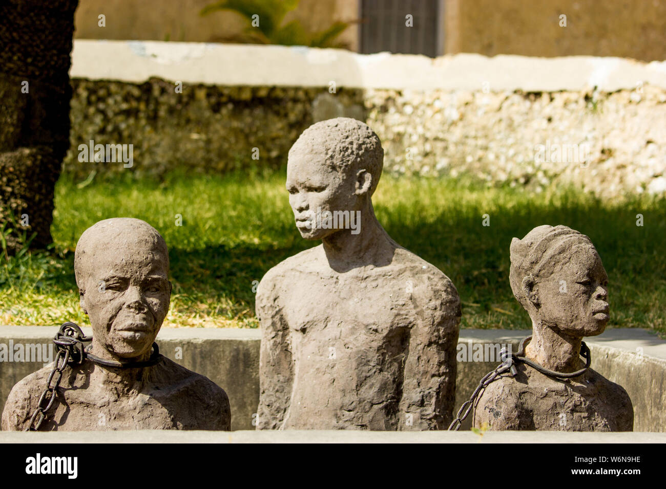 Zanzibar slave monumento di mercato Foto Stock