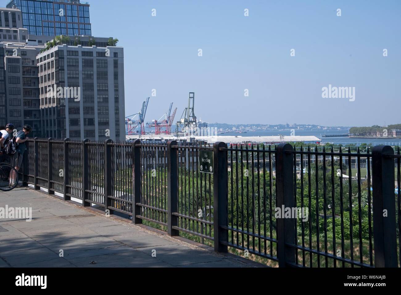 Brooklyn Heights Promenade, Brooklyn NY Foto Stock