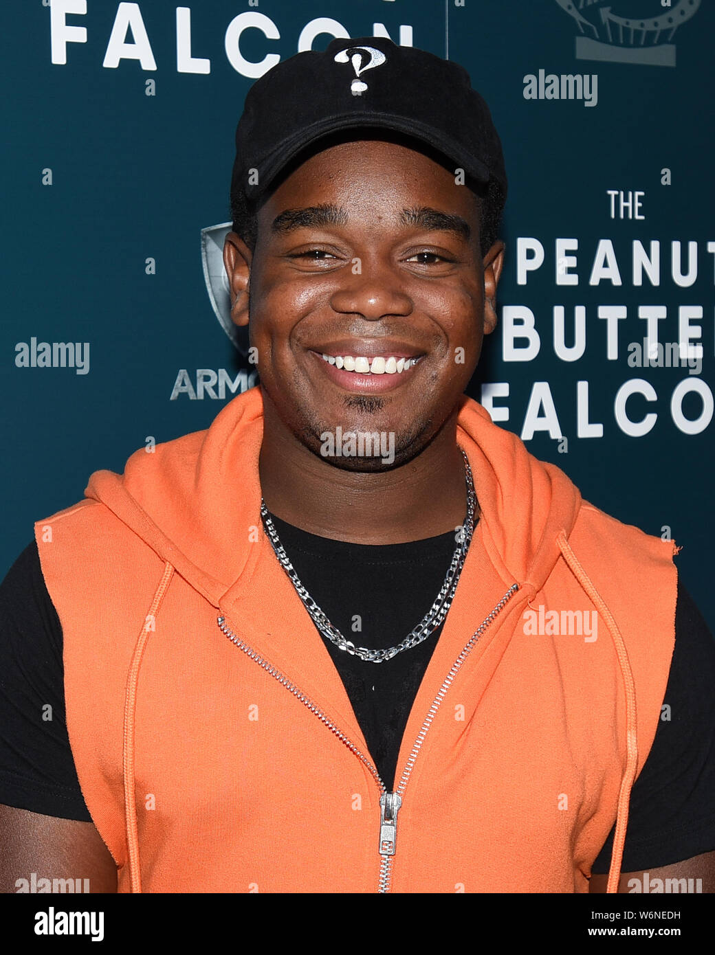 Il 1 agosto, 2019, Hollywood, California, Stati Uniti d'America: Dexter Darden assiste la vagliatura di strada Attrazioni' ''Il burro di arachidi Falcon" (credito Immagine: © Billy Bennight/ZUMA filo) Foto Stock