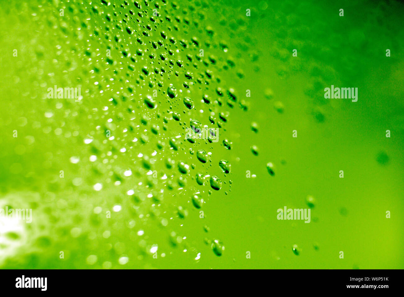 Abstract con il vetro e le goccioline di acqua Foto Stock