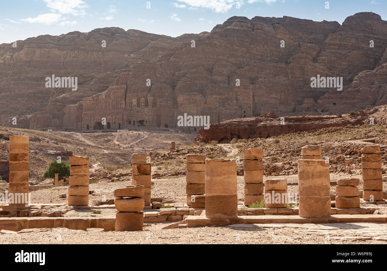 Petra in Giordania Foto Stock
