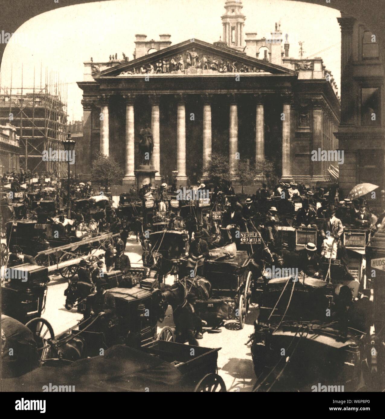 " Il Royal Exchange, Londra, 1896. Da "Underwood e Underwood Publishers, New York-London-Toroto Canada-Ottawa Kansas." Foto Stock