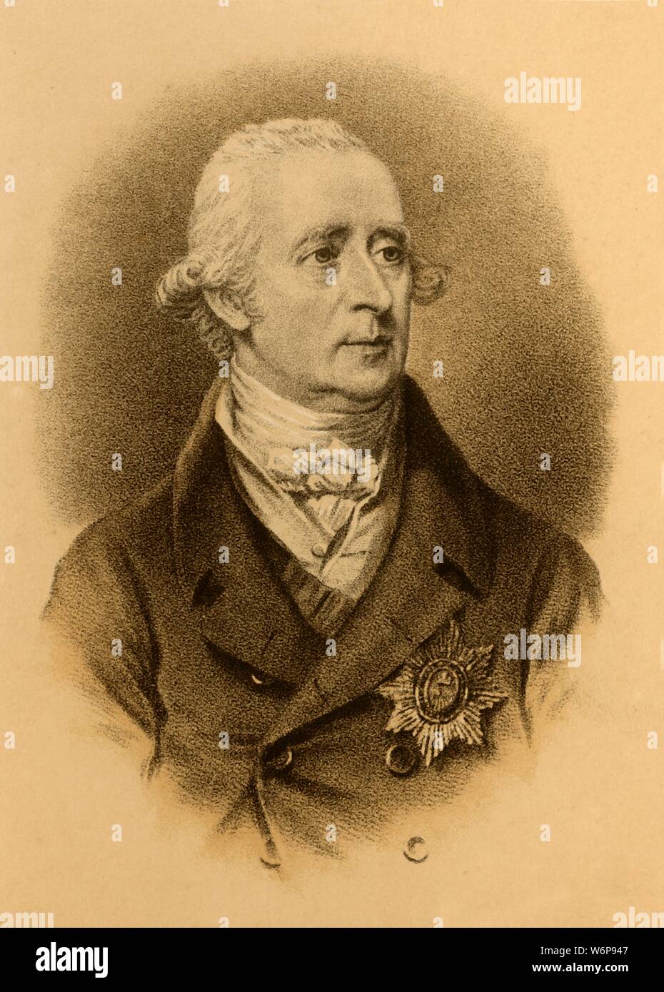 'Sir Philip Francesco, K.C.B. (Junius)', c1790, C1880). Sir Philip Francesco (1740- 1818) Irish-nato britannico politico whig e scrittore di pamphlet, il pensiero di essere l'autore delle lettere di Iunio, [Blackie &AMP; Figlio, Londra, Glasgow &AMP; Edimburgo] Foto Stock