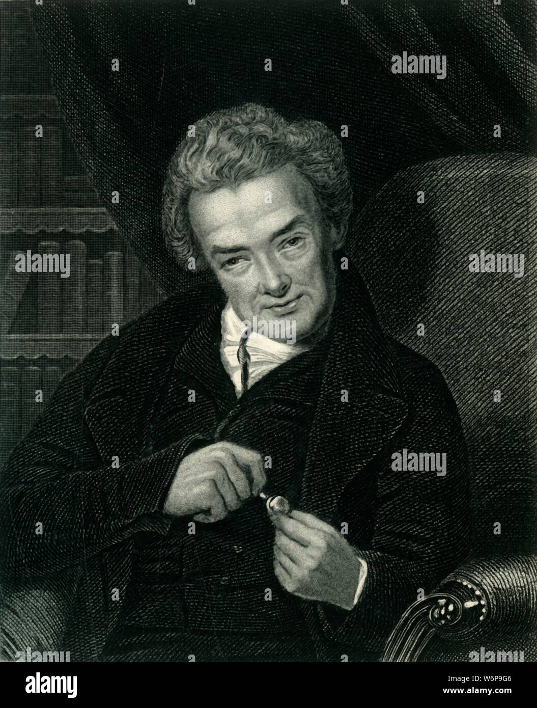 'William Wilberforce', c1800, C1884). William Wilberforce (1759-1833), uomo politico britannico e filantropo educati a Hull scuola di grammatica e di St John's College di Cambridge. MP, evangelica e cristiana verità del commercio di schiavi Act 1807 sotto il regno di George III. Da "Leader del Senato: una storia biografica della nascita e sviluppo della Costituzione Britannica, Vol. II.", da Alexander Charles Ewald, F.S.A. [William Mackenzie, Londra, Edimburgo &AMP; Berlin] Foto Stock