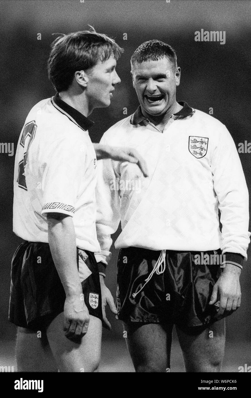 LEE DIXON, Paul Gascoigne, , 1991 Foto Stock