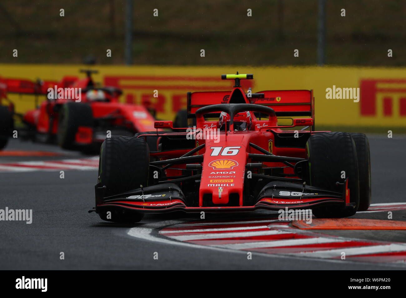 Budapest, Ungheria. 02Aug, 2019. #16 Charles Leclerc, la Scuderia Ferrari. GP di Ungheria, Budapest 2-4 agosto 2019. Credit: Indipendente Agenzia fotografica/Alamy Live News Foto Stock