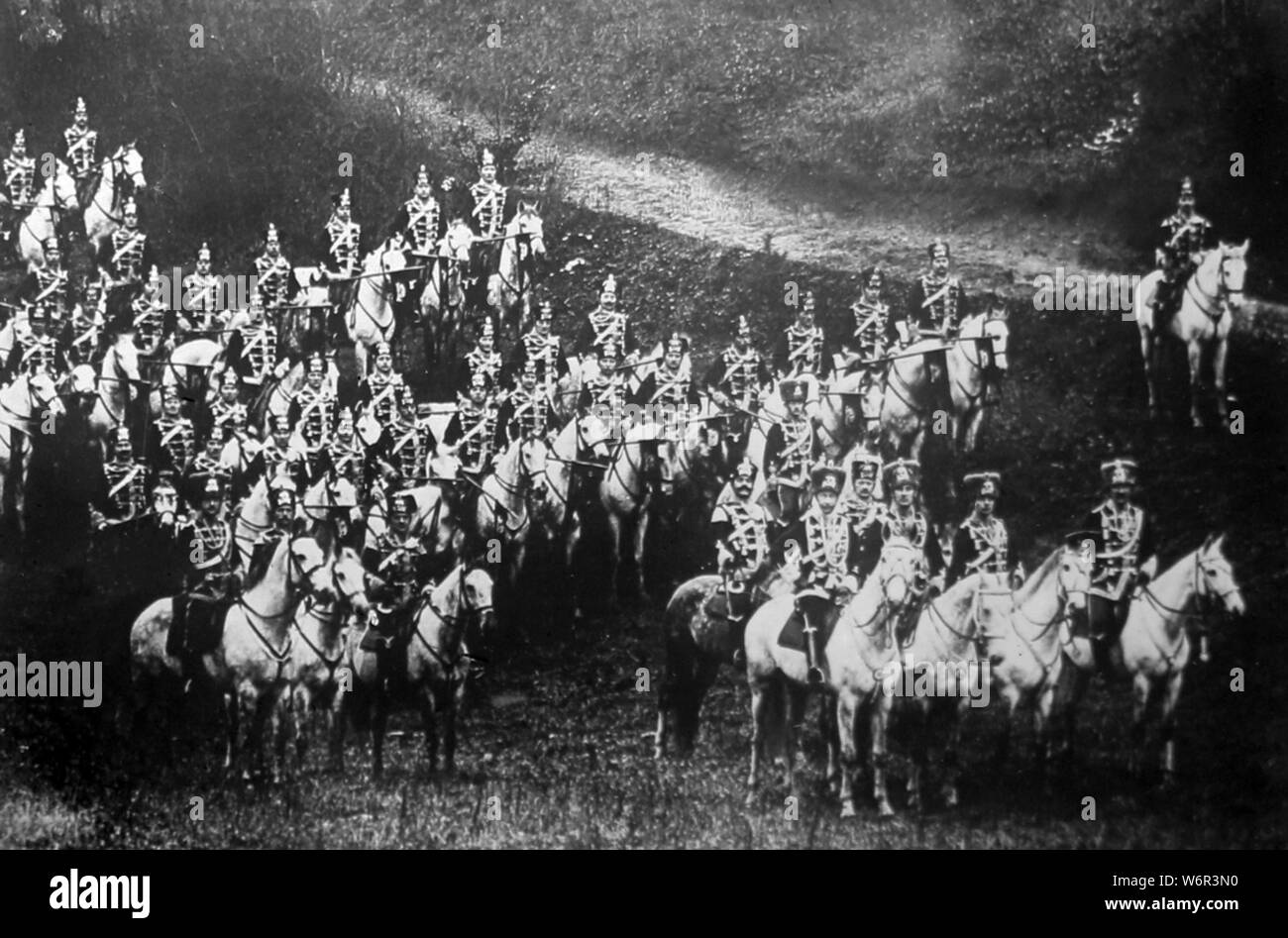 Testa di decessi ussari, cavalleria tedesco Foto Stock