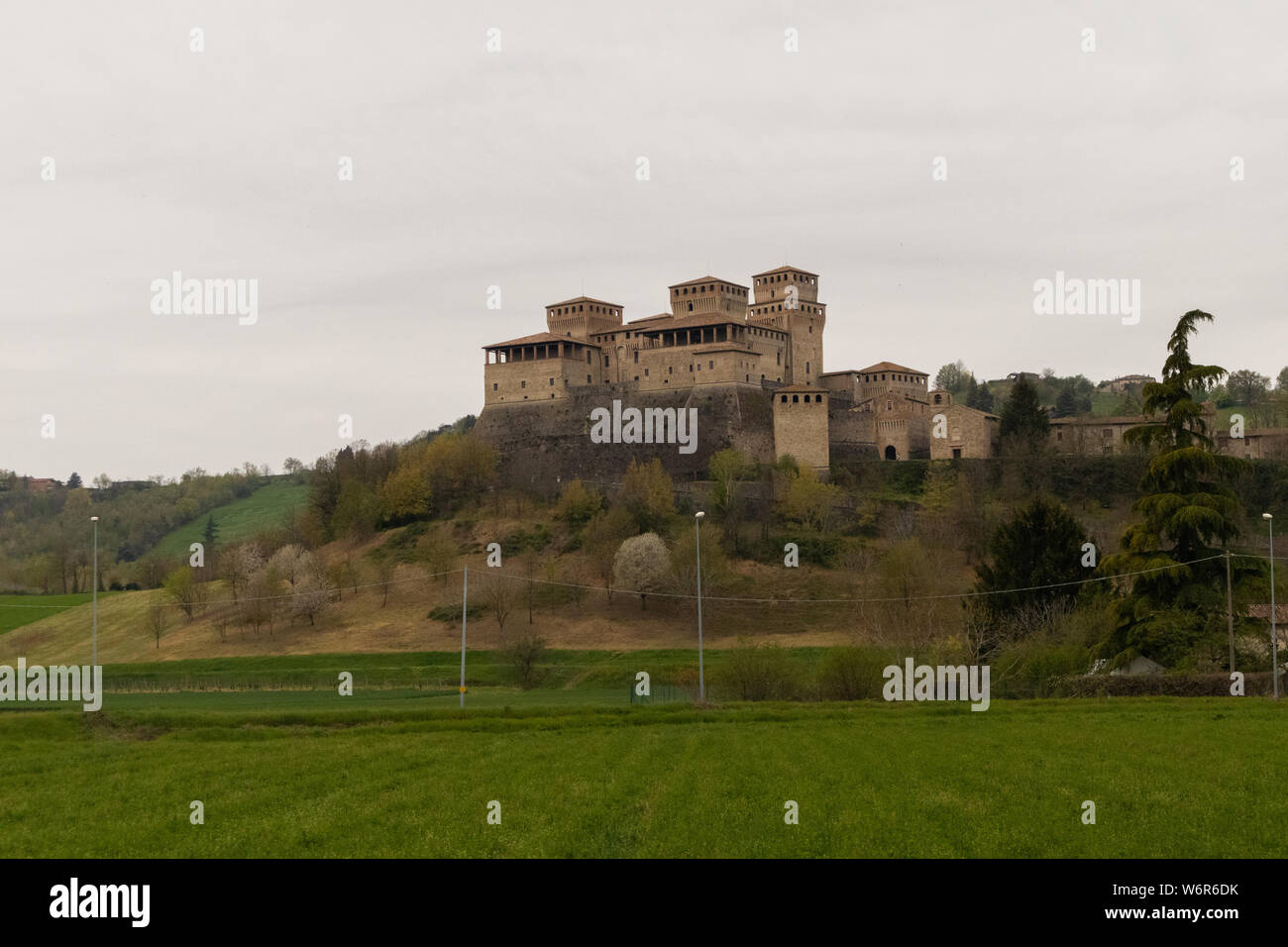 Castello di Torrechiara, Italia Foto Stock