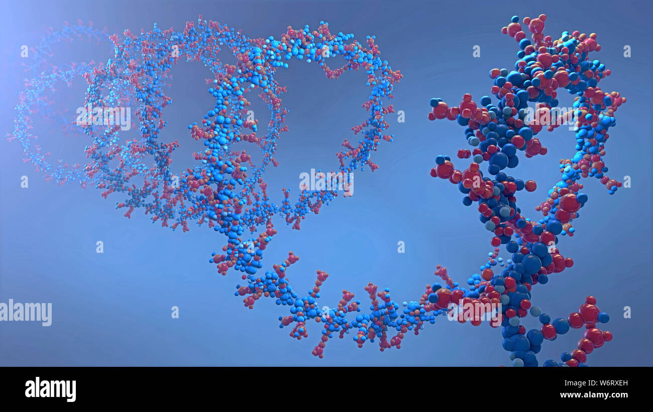 Acido nucleico, illustrazione. Foto Stock